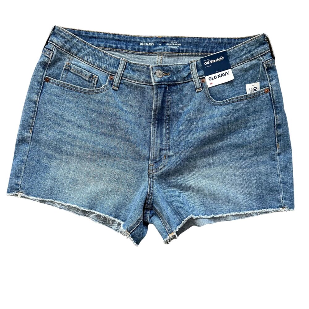 Old navy High-Rise OG Straight Denim Shorts NWT Sz 16